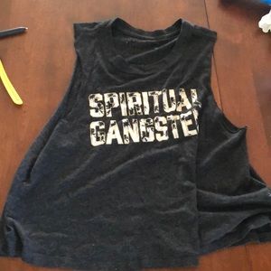 Spiritual gangster crop top
